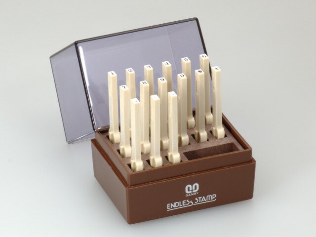 SANBY 日本原裝進口 數字6號 連結章 (明朝體) (一般橡皮印面) 2mm (EN-S6) (15入/組)