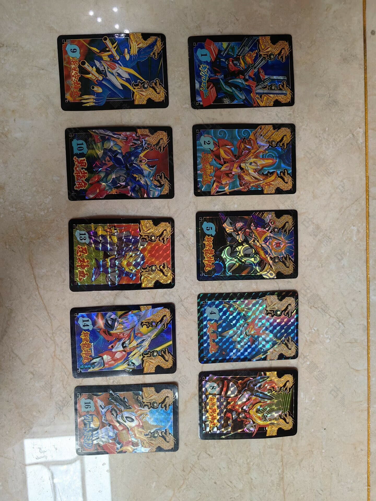 中古玩具 日版原版祖國閃 神龍鬥士 魔神英雄傳 瓦塔諾 機甲人物劇情卡 70張 背膠OK 獨一款