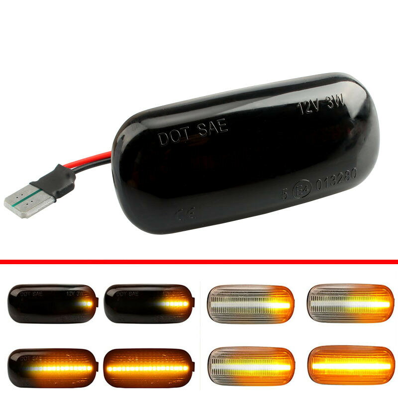 適用奧迪A3/S3/A4/S4/A6/S6/RS6/B6/B7/B8C7流水葉子板邊燈轉向燈
