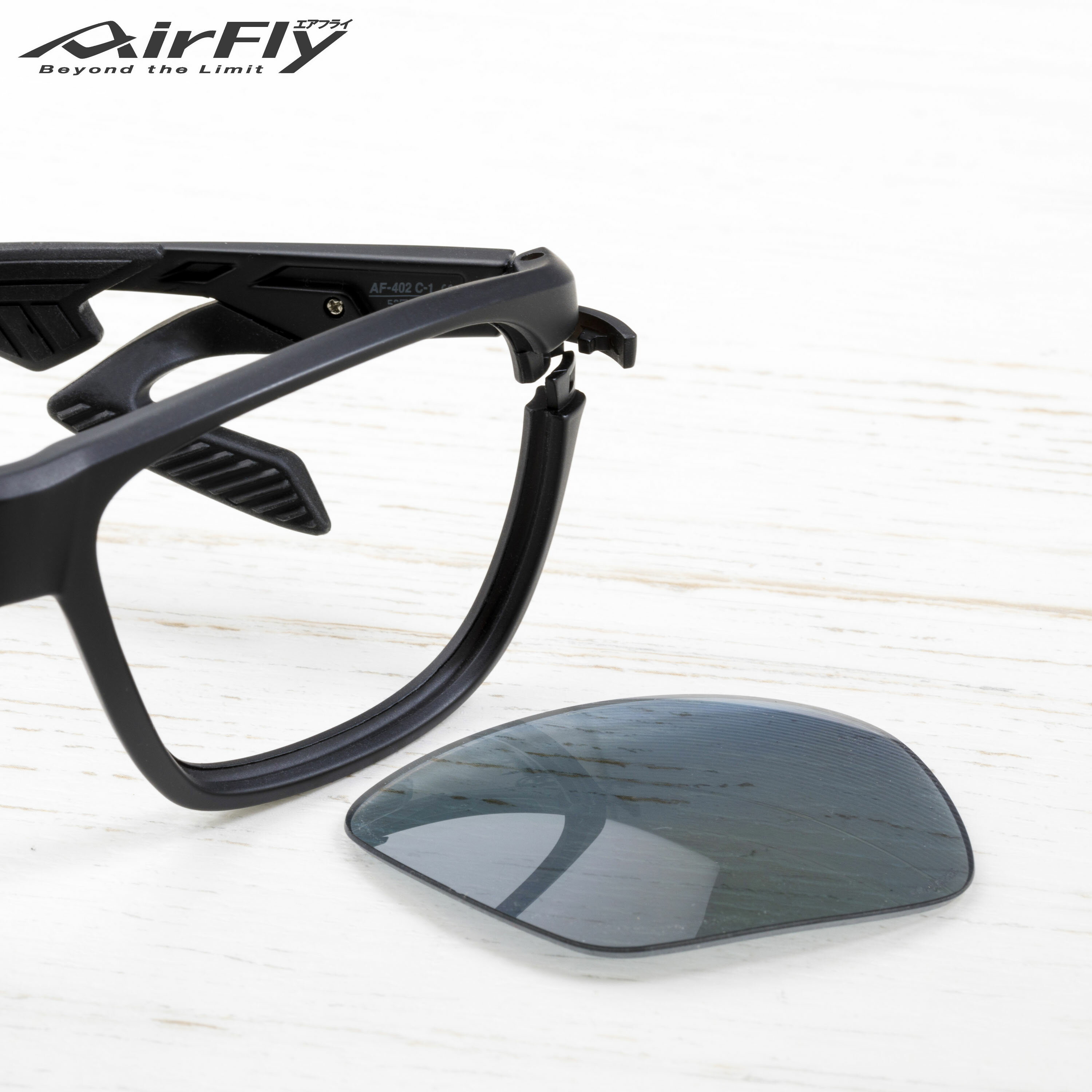 Airfly Daily AF402 無鼻墊太陽眼鏡 黑色 灰色 琥珀色鏡框 基礎款鏡片 7