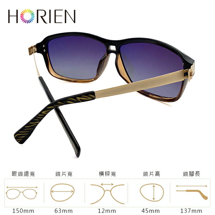 HORIEN海儷恩 傲氣輕彈時尚偏光太陽眼鏡 抗UV400 (HN 1106 J99) 7