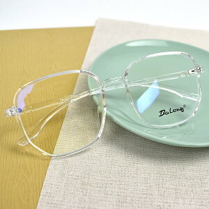 配眼鏡 方框簡約透明防藍光鏡片【NYA88】