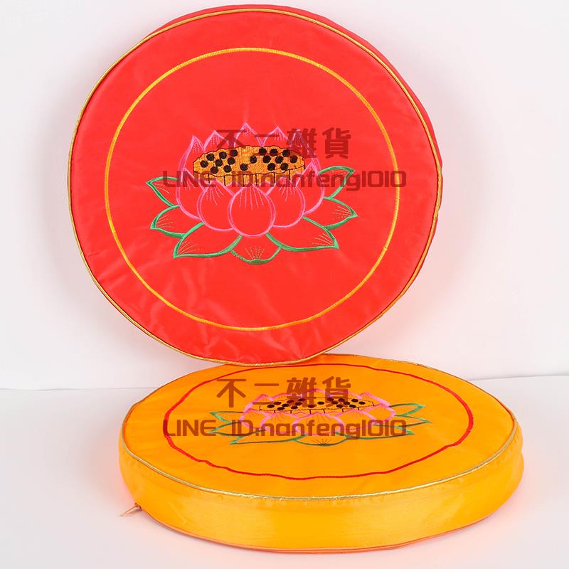 拜墊拜佛墊跪墊家用加厚九品蓮花緞面蒲團禪修墊佛具用品大全拜墊【不二雜貨】