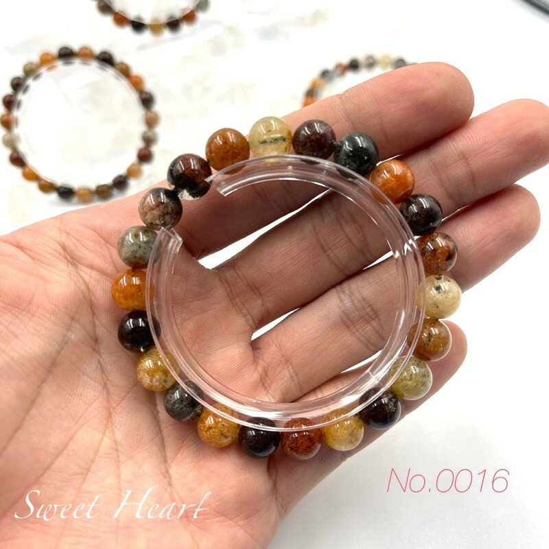 Sweet Heart 田芯精選 大自然的瑰寶 精品原礦天然彩幽靈手鏈 四季幽靈 四季招財聚財 可挑選 7