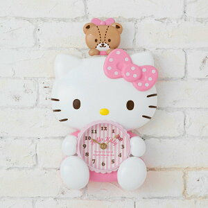 【震撼精品百貨】Hello Kitty 凱蒂貓-凱蒂貓造型掛鐘 震撼日式精品百貨