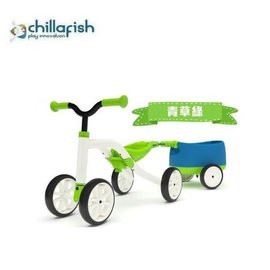 比利時Chillafish Quadie+Trailie 跨騎四輪滑步小拖車(清新綠) 2980元