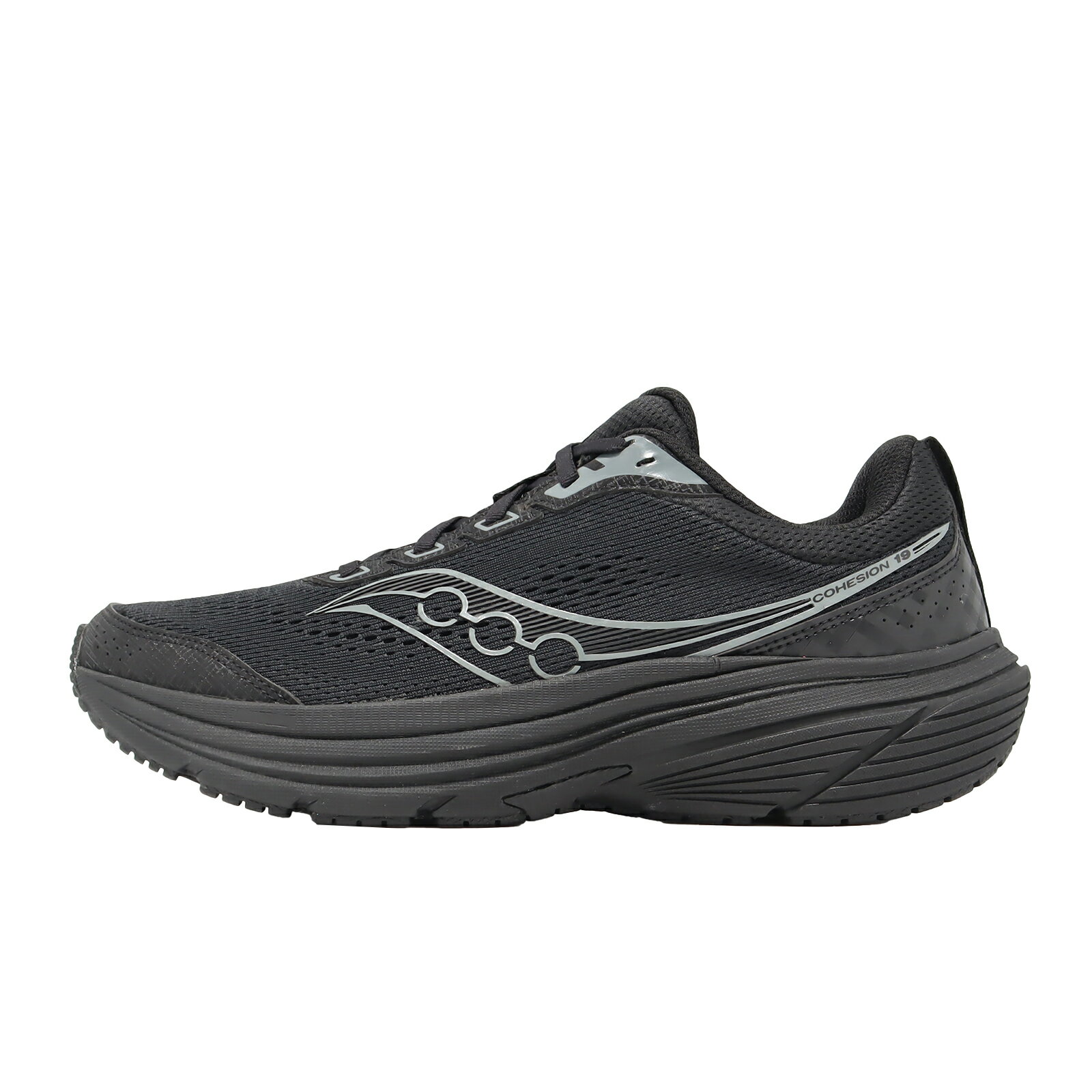 Saucony 索康尼 慢跑鞋 Cohesion 19 寬楦 男鞋 黑 支撐 緩衝 運動鞋 S1019591004