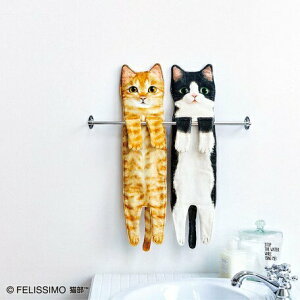 【日本Felissimo】貓部 貓咪造型擦手巾 毛巾 玳瑁貓