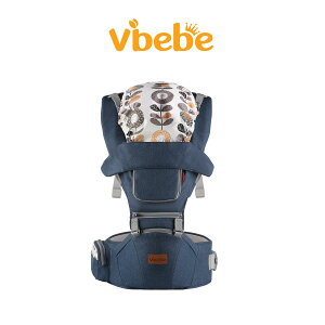 【Vibebe】多功能腰凳揹巾(石墨黑/牛仔藍)