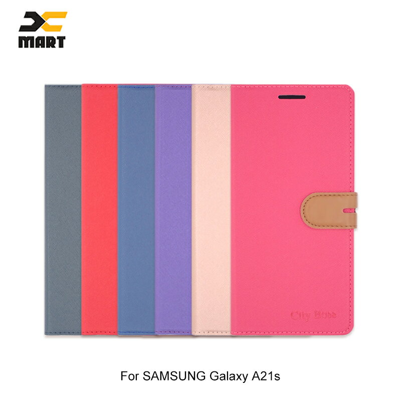 售完不補!強尼拍賣~SAMSUNG Galaxy A21s 側掀可立皮套 磁扣 支架可立 插卡