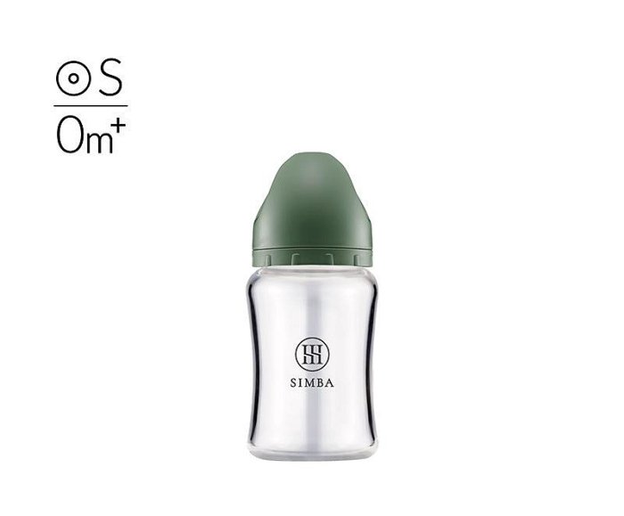 小獅王辛巴蘊蜜質金玻璃寬口防脹氣奶瓶180ml(圓洞R1005-G治綠) 234元