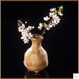 【花盆-紫砂隨想-紫砂-直徑7*高10.5cm-最小孔徑2cm-1套/組】心淘 陶瓷簡約創意辦公桌個性 內掛釉 微型 宜興紫砂水培小花盆-7501032