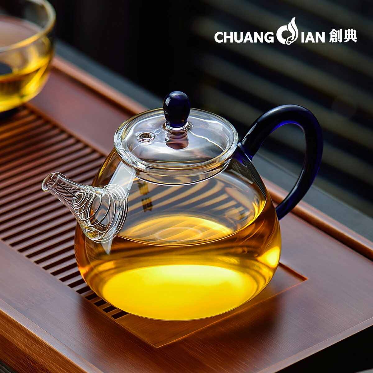 玻璃小泡壺玻璃茶壺泡茶壺耐熱玻璃茶具過濾功夫家用泡花茶壺高溫
