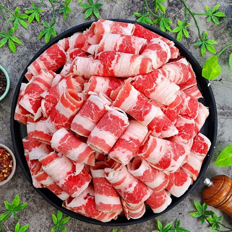 【永鮮好食】美國牛五花肉片捲/火鍋  (每包500g±10%) (牛五花/牛雪花) 海鮮 生鮮