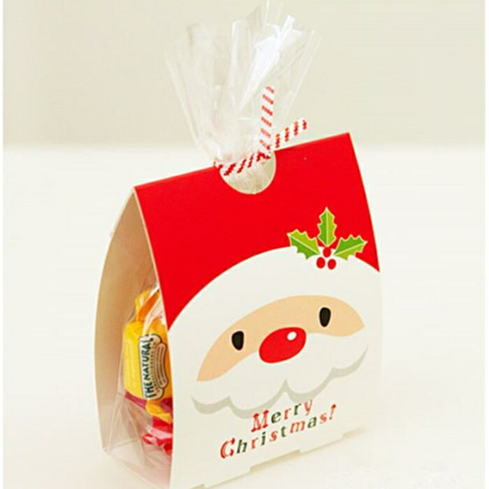 [Hare.D] 聖誕節牛軋糖紙盒糖果袋 聖誕節老人牛軋餅乾包裝盒 西點糖果袋