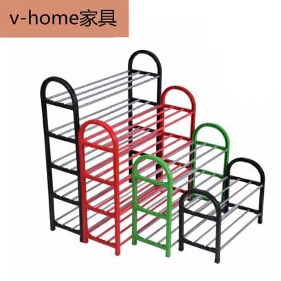 簡易鋼管鞋架多層門口經濟型家用省空間迷你小號可拆卸宿舍鞋櫃窄