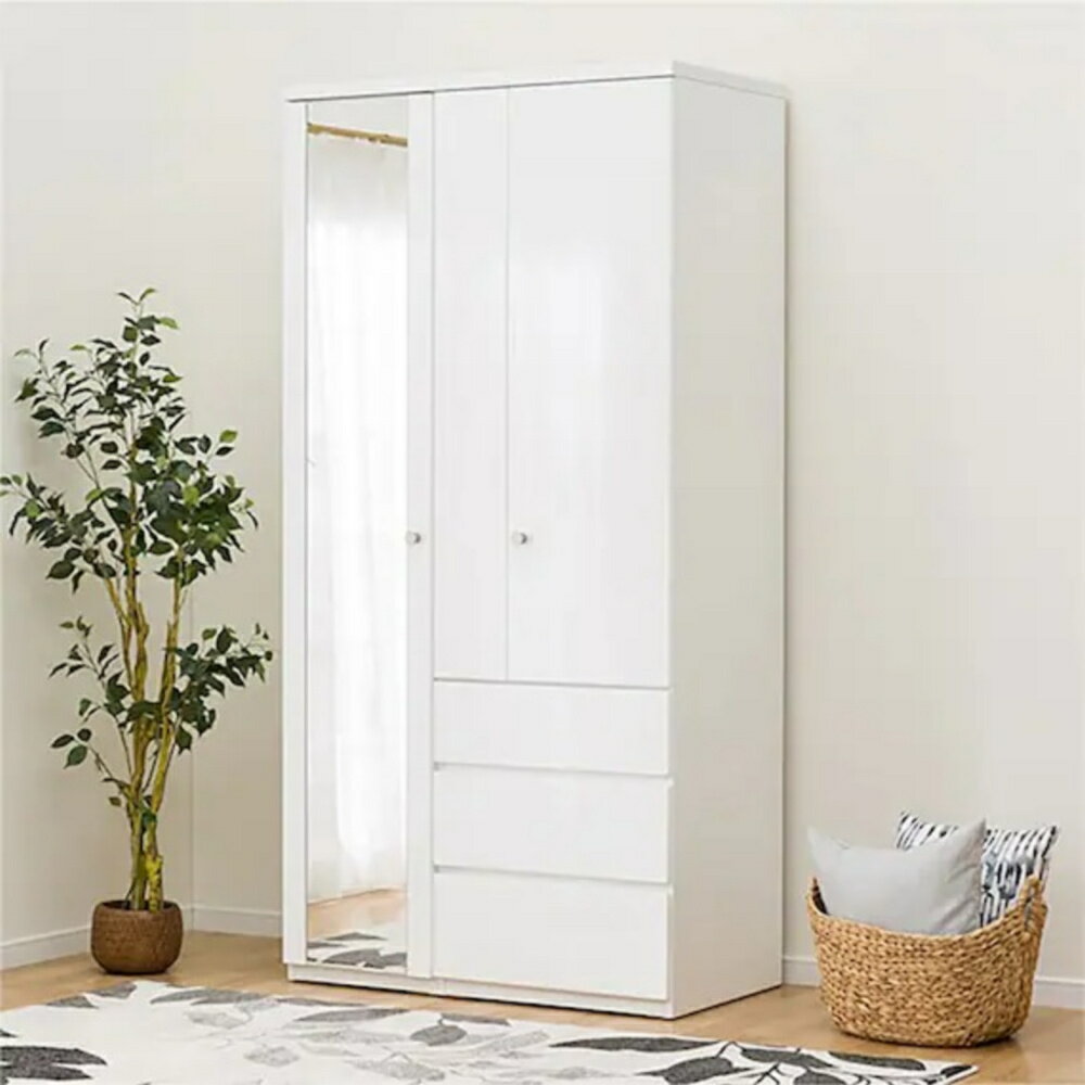 ◎多功能衣櫥 QUESS T 100MT WH NITORI宜得利家居