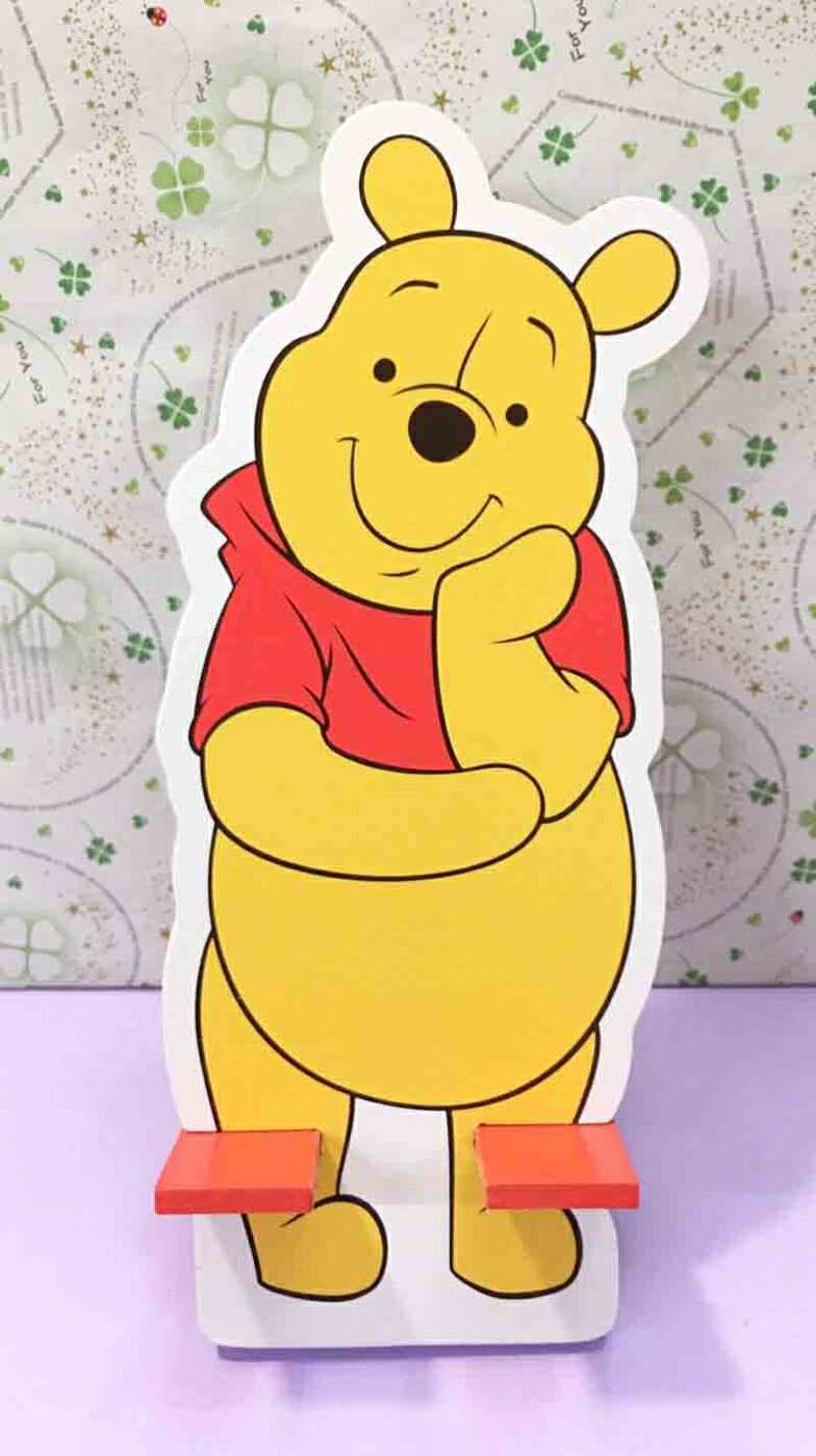 【震撼精品百貨】Winnie the Pooh 小熊維尼 手機置物架附鏡子#52598 震撼日式精品百貨