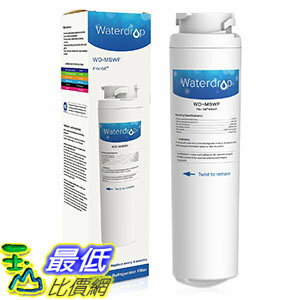 [106美國直購] Waterdrop MSWF Replacement for GE MSWF Refrigerator Water Filter
