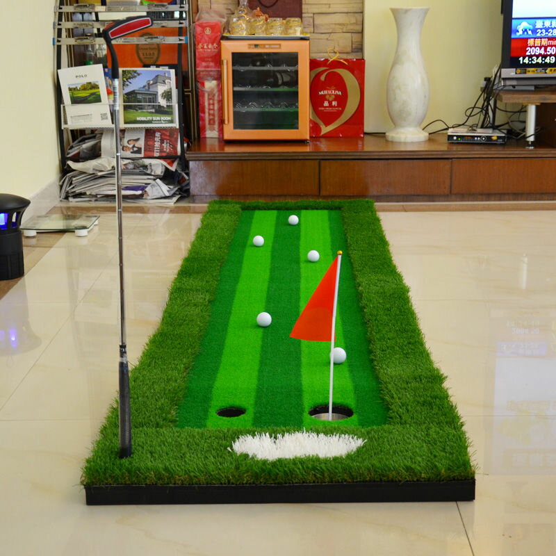 GOLF 加寬版室內高爾夫果嶺 推桿練習器套裝 家庭果嶺毯球道