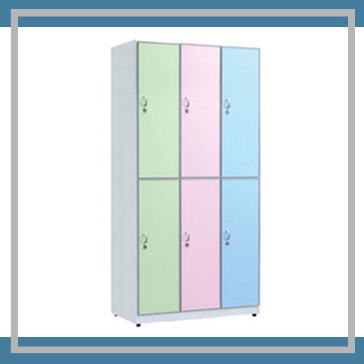 『商款熱銷款』【辦公家具】CP-1806 彩色塑鋼六人用衣櫃系列 櫃子 檔案 收納 內務 休息室