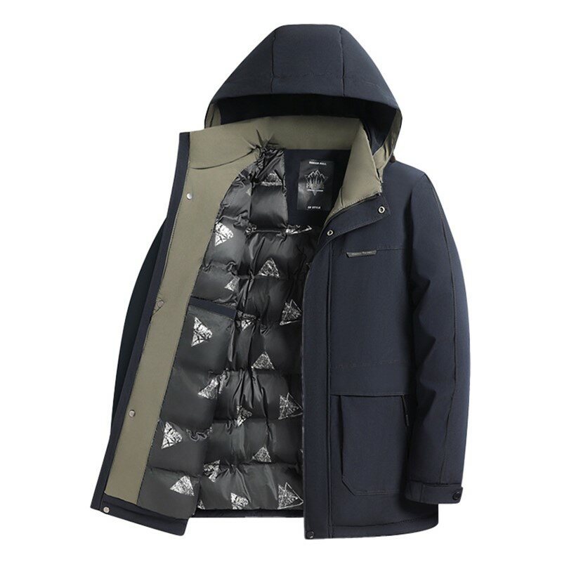 【巴黎精品】現貨+預購 鋪棉外套夾棉夾克-可脫卸連帽加厚保暖休閒男外套3色a1iy14