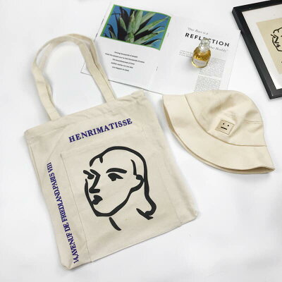 馬蒂斯 Henri Matisse~ 野獸派創始 女人素描 帆布袋 肩背包 (有拉鍊設計)#現貨