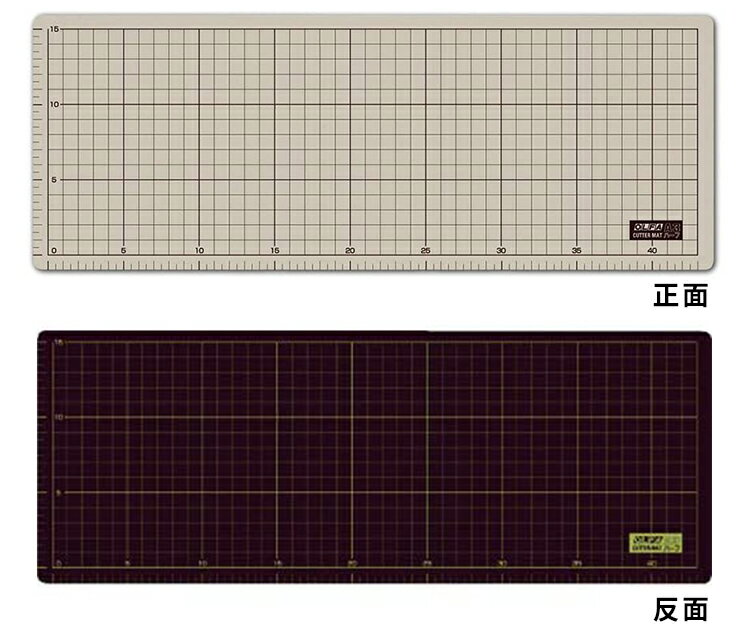 又敗家 日本olfa雙面灰褐 黑半a3切割墊6b防滑裁切墊 再生素材 尺寸17x45cm 美工藝墊桌墊工作墊 又敗家直營店