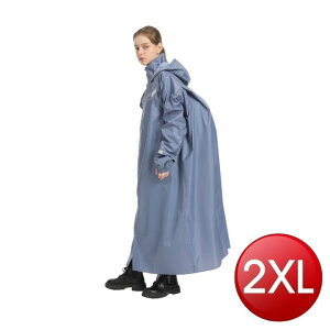 三度空間背包型連身式雨衣-2XL(灰) [大買家]