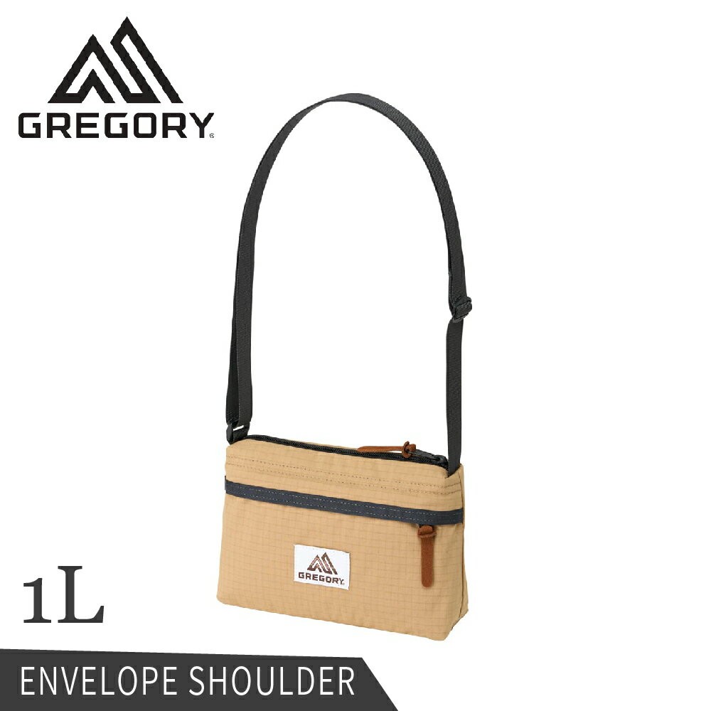 【GREGORY 美國 1L ENVELOPE SHOULDER斜揹包《米黃》】125406/側揹包/腰包/休閒包