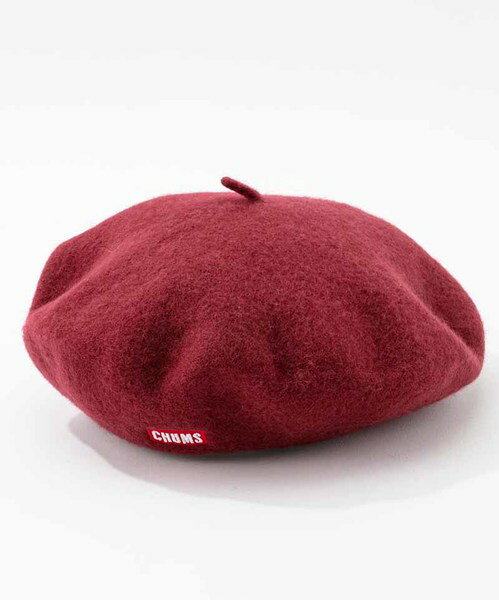 【毒】CHUMS Felt Belet CHUMS Logo貝雷帽 勃艮第紅【領券折222｜Cube卡+APP下單最高10%回饋】