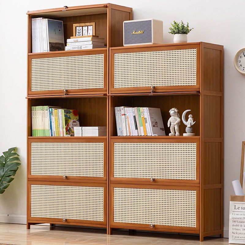 組合書櫃書架簡易落地置物架多層放書客廳收納櫃子多功能儲物靠墻-快速出貨