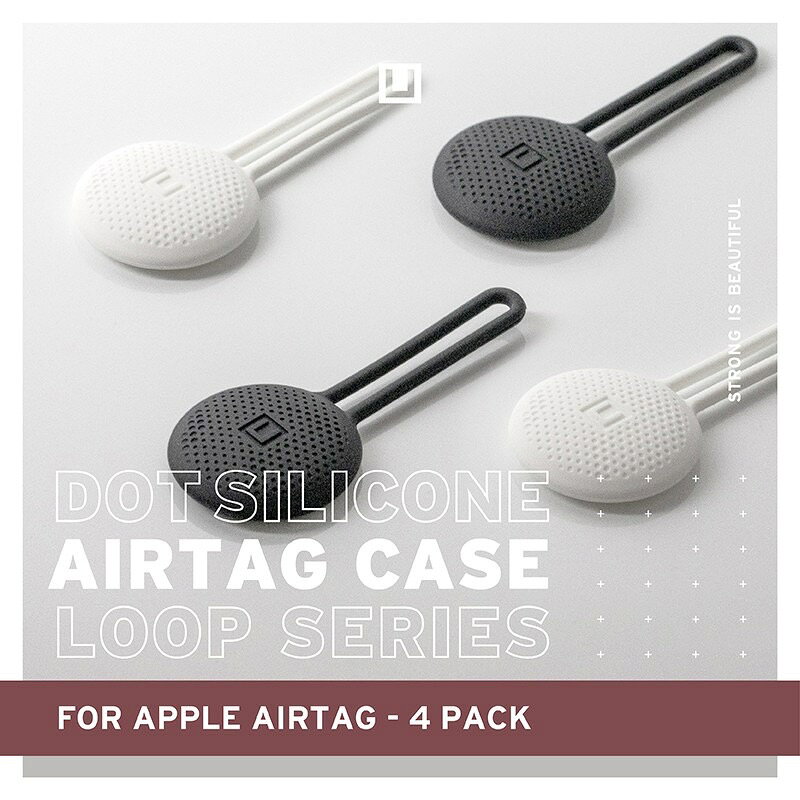 U UAG 矽膠 抗菌 保護套  吊飾 定位器 追蹤器 四入組 適用於Apple AirTag 1