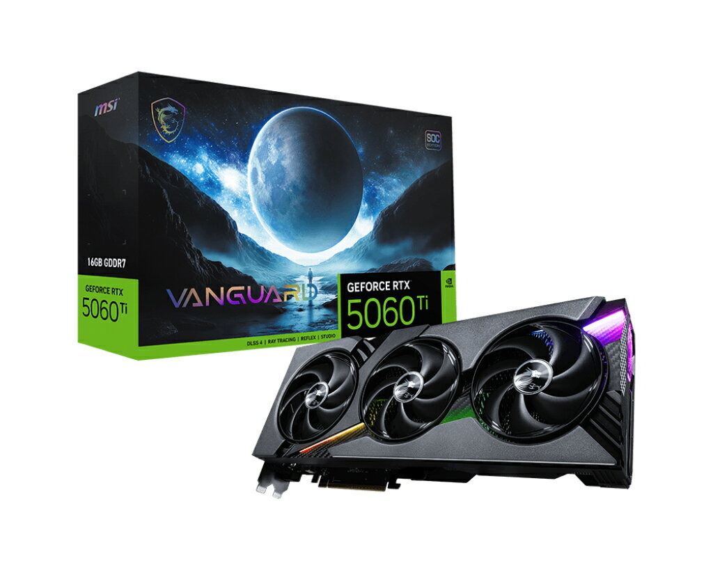 MSI 微星 RTX5060 Ti 16G VANGUARD SOC 顯卡 顯示卡