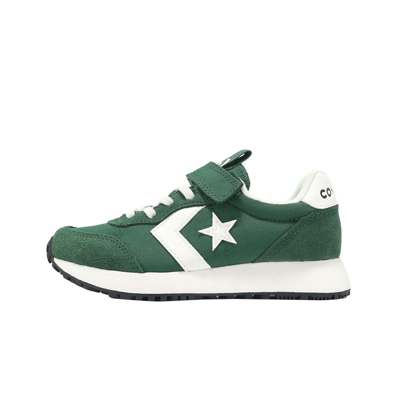 Converse 休閒鞋 Omega Trainer 1V 大童 中童 小朋友 綠 白 魔鬼氈 麂皮 尼龍