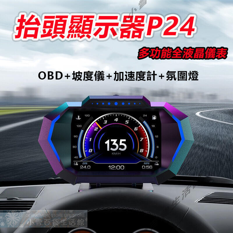 【店長推薦】OBD2 多功能+多主題液晶儀錶 液晶OBD多功 全車ECU