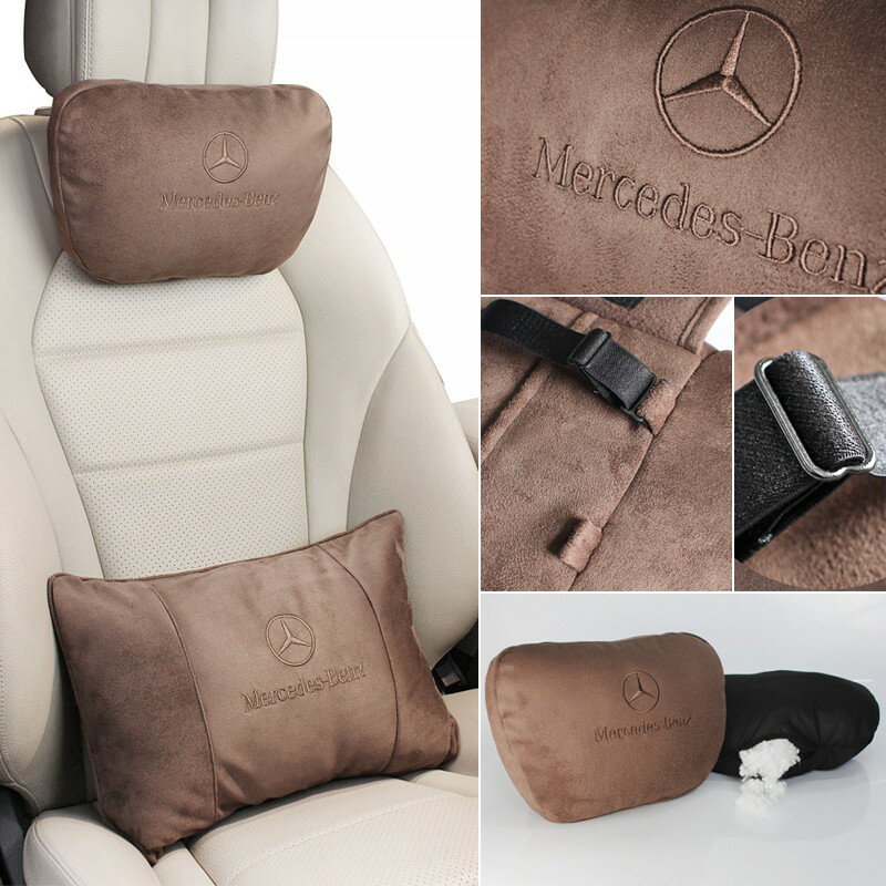 Benz 賓士 W213 E300 W205 C300 腰靠枕 頭枕 GLC GLB GLA 邁巴赫 頸枕 枕頭 腰枕｜店長精選