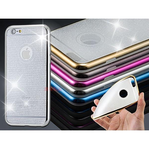 電鍍粉閃手機殼 iPhone5 iPhone6s Plus Note4 Note5 TPU軟殼 背蓋 透明殼 手機保護殼