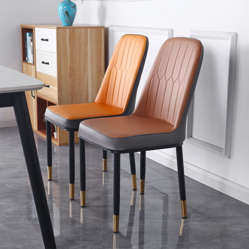 批發餐椅現代簡約餐桌椅子家用歐式輕奢舒適皮革軟包加厚靠背凳子