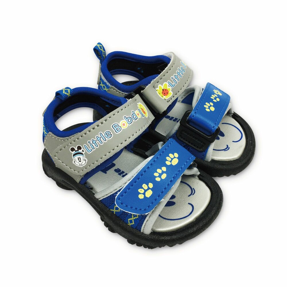 台灣製巴布豆軟底涼鞋-藍色 - 男童鞋 兒童涼鞋 涼鞋 台灣製 現貨 巴布豆 MIT BOBDOG 小童鞋