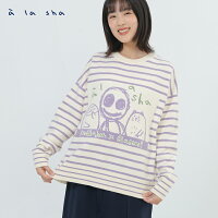 a la sha 家族條紋落肩針織上衣 a la sha 家族條紋落肩針織上衣