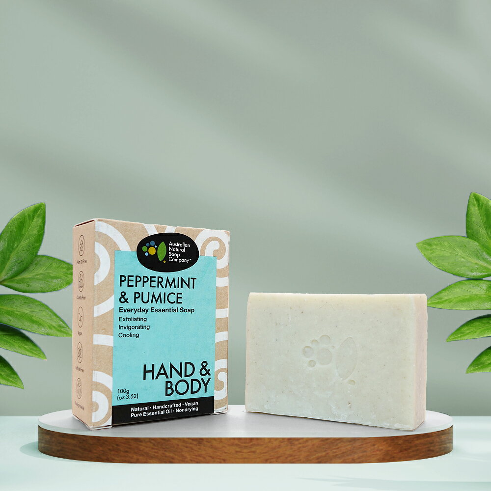 薄荷磨砂潔膚皂 –【Australian Natural Soap Company】天然植萃手工皂-母親節-現貨直出