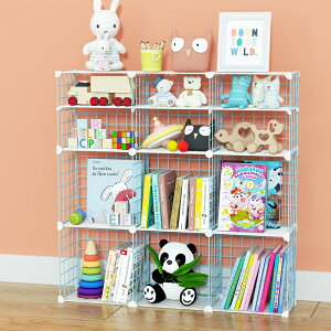 兒童書架玩具架二合一分類收納柜嬰兒寶寶家用分層置物架超大容量