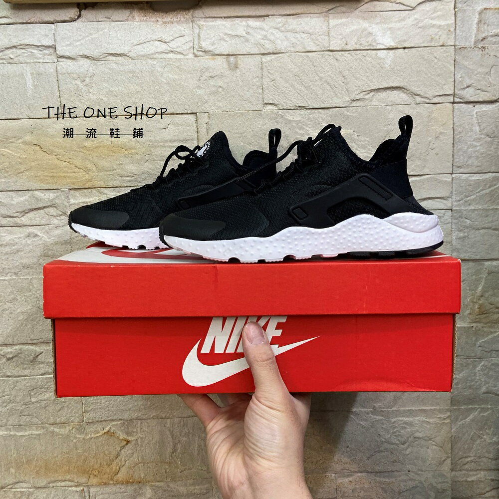 女版NIKE AIR HUARACHE RUN ULTRA 武士武士鞋黑武士黑色黑白慢跑