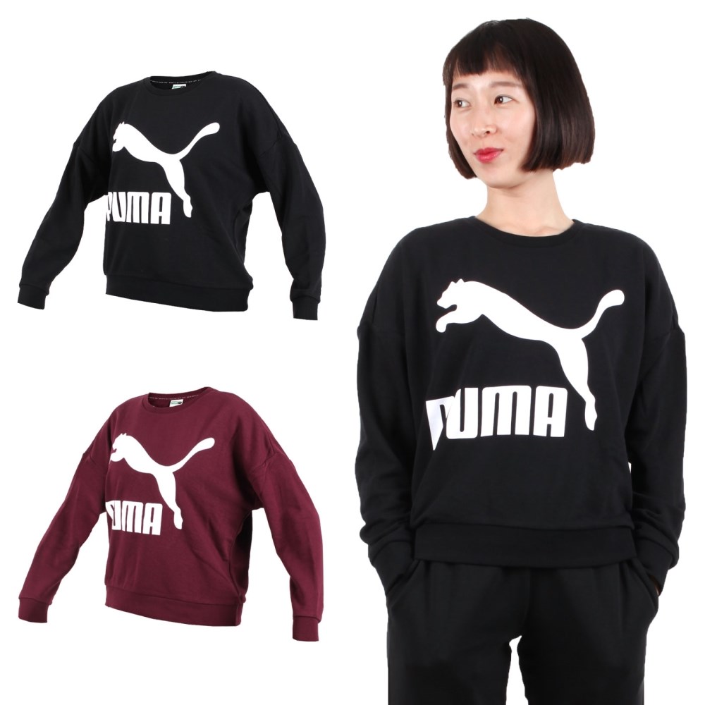 PUMA 女流行系列長袖圓領T恤 (長T 短版 長袖上衣【03370811】≡排汗專家≡