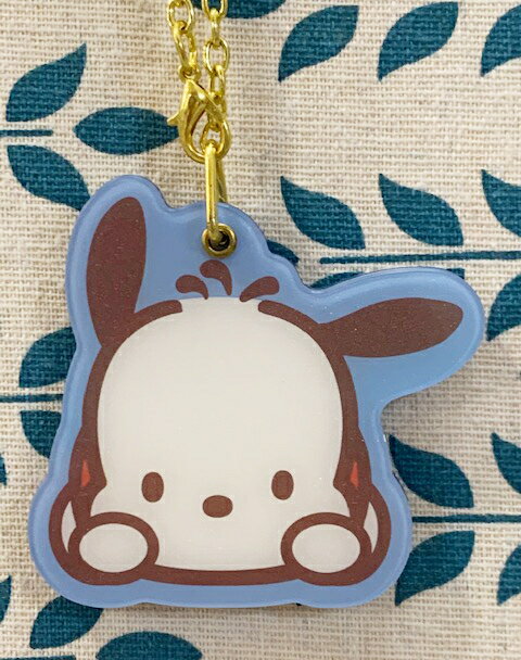 【震撼精品百貨】Pochacco 帕帢狗 三麗鷗帕帢狗 鎖圈附滑鏡*11885 震撼日式精品百貨