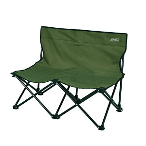 【露營趣】Coleman CM-38837 樂趣情人椅 雙人椅 綠橄欖 折疊椅 休閒椅 釣魚椅 露營 野營 野餐