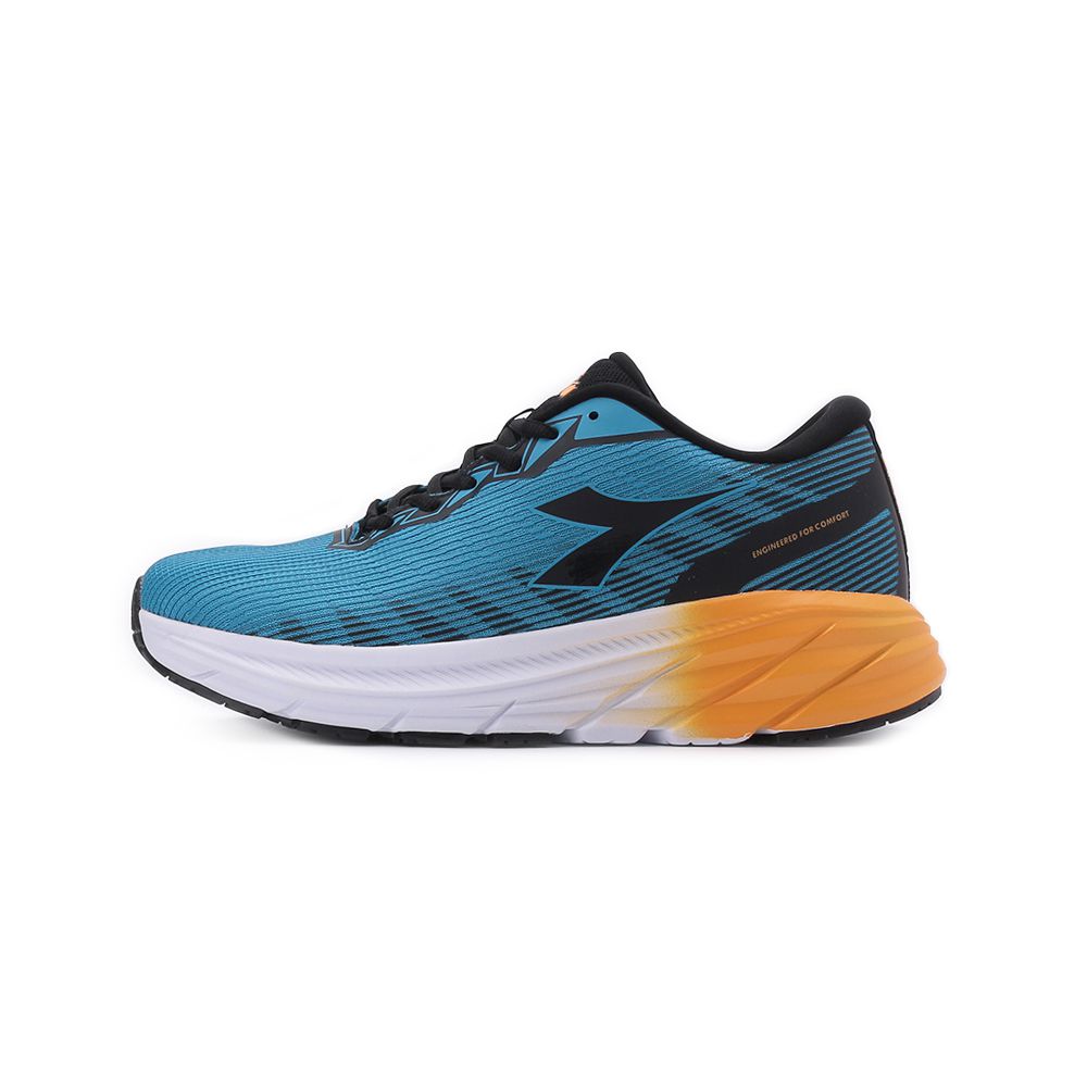 DIADORA 寬楦避震跑鞋 黑藍 DA73331 男鞋