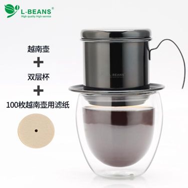 L-BEANS越南壺越南咖啡壺家用不銹鋼咖啡器具沖泡壺滴漏壺滴滴壺ATF 雙十一購物節
