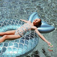 美人魚尾 Sunnylife超大成人網紅INS造型卡通充氣床漂浮艇游泳圈 雙十一購物節